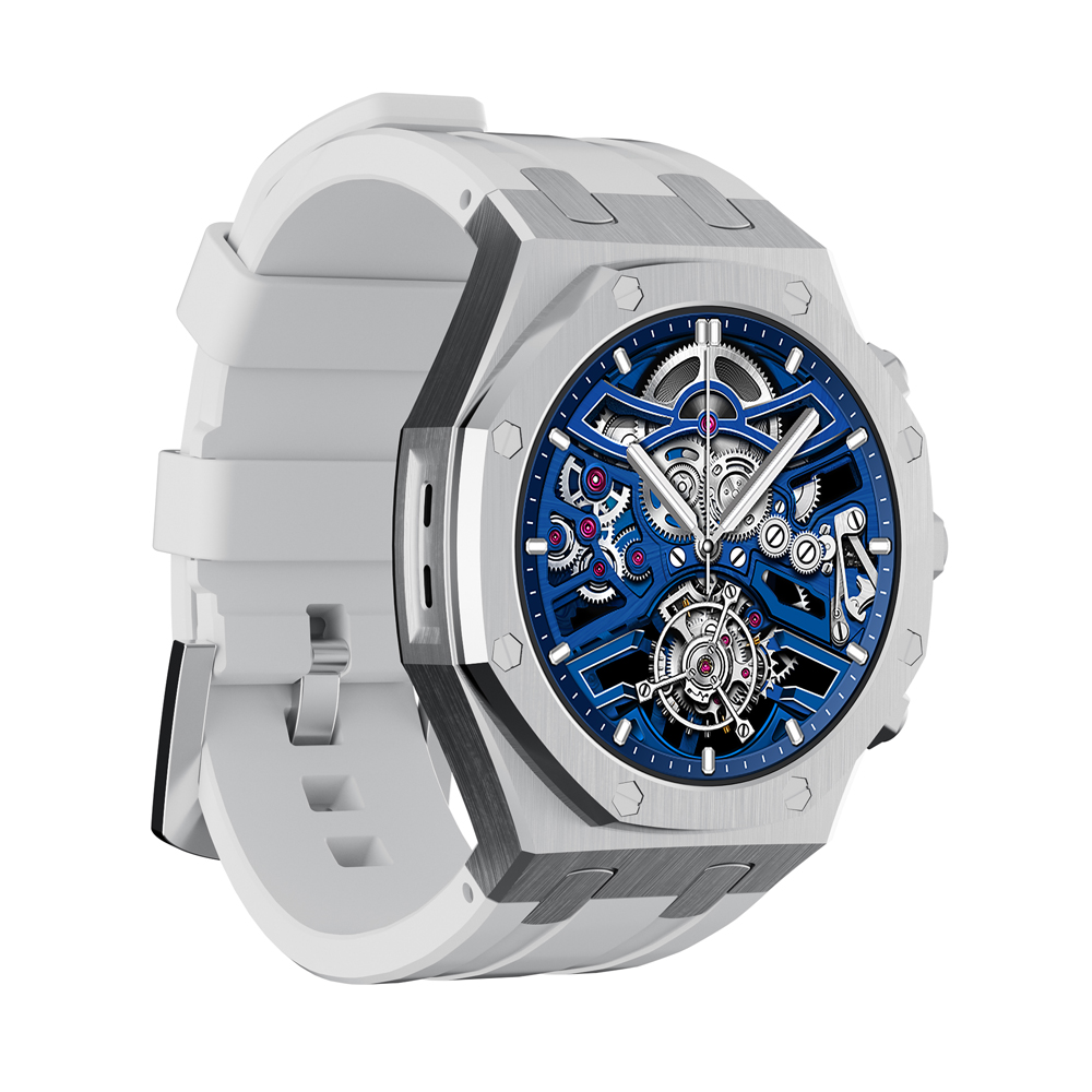 Charome Smart Watch HD Call T12 Amoled, Silver - Image 3