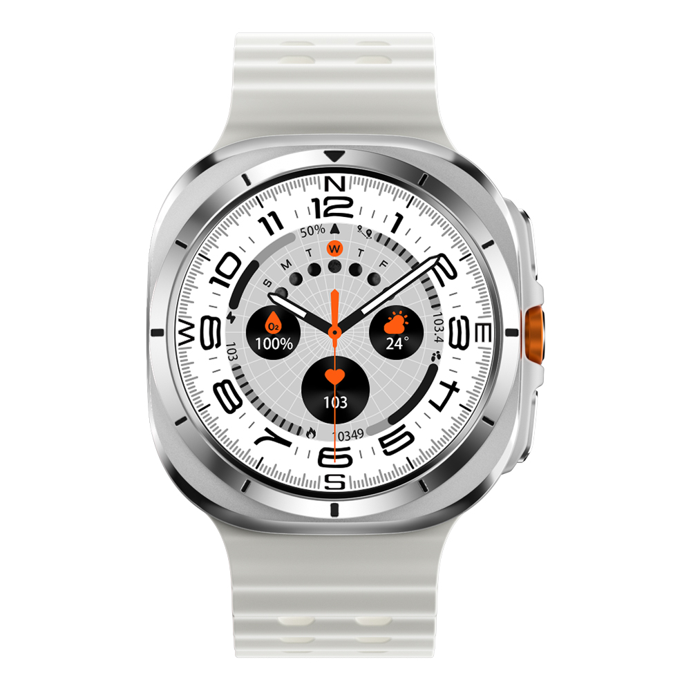 Charome Smart Watch HD Call T14 Amoled, Silver - Image 2