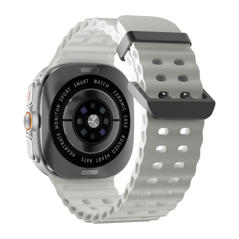 Charome Smart Watch HD Call T14 Amoled, Silver - Image 4