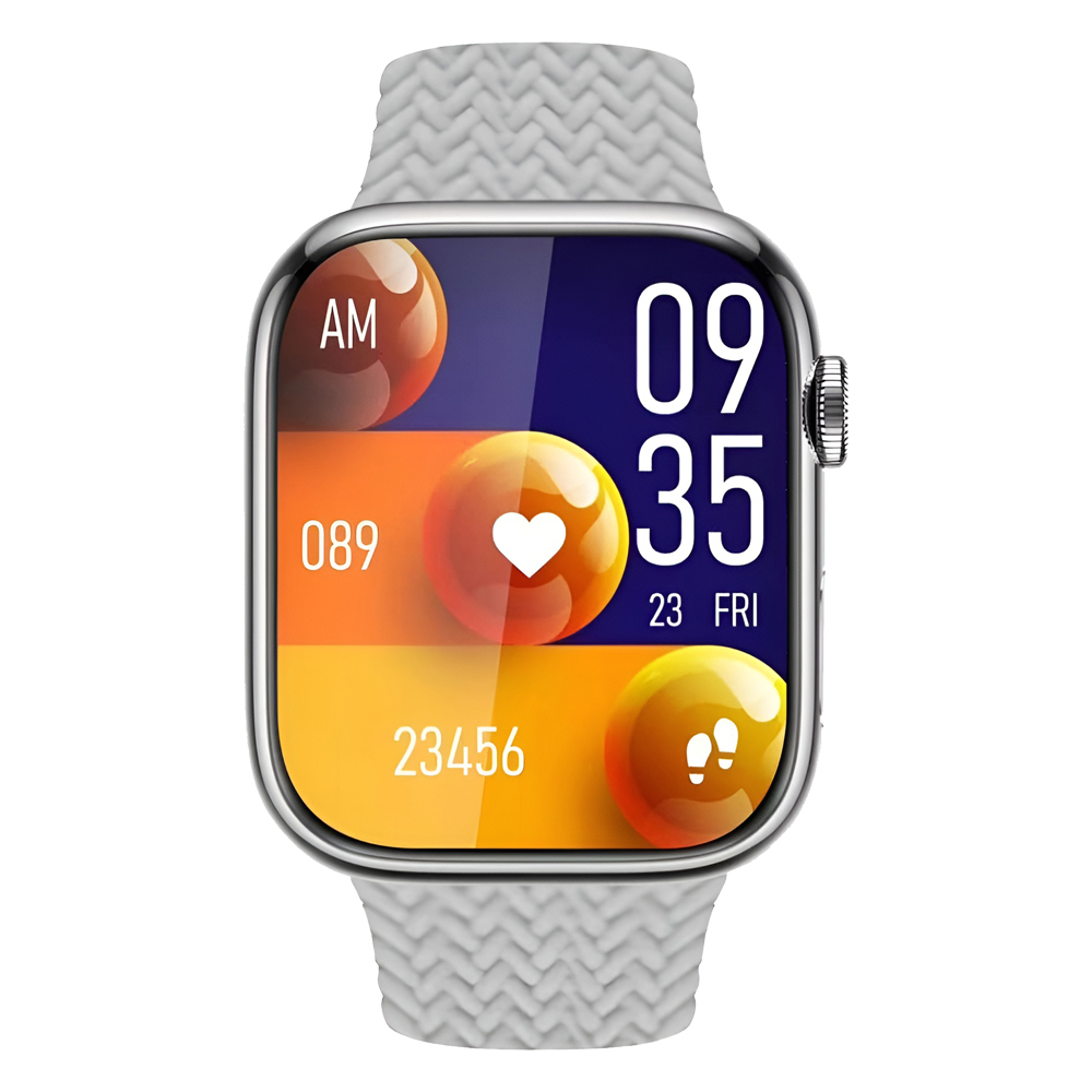 Charome Smart Watch HD Call T9 Amoled, Silver - Image 2