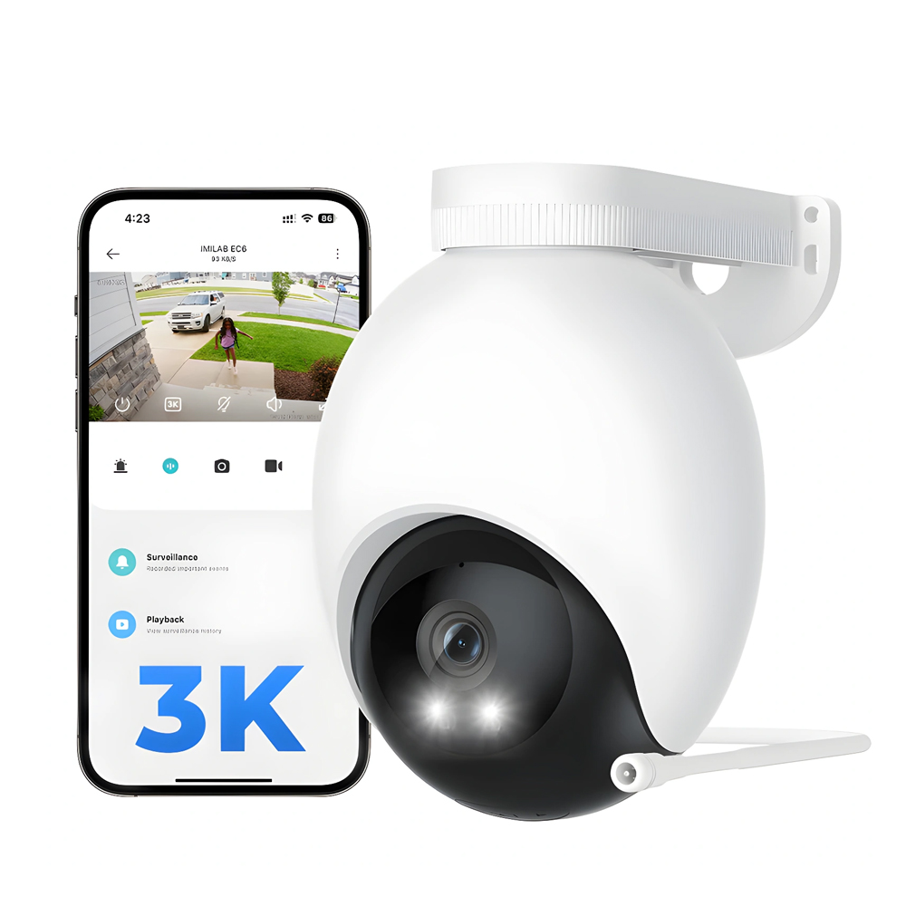 IMILAB Home Outdoor Security Camera EC6, 360° Panoramic, 3K (5MP) - Image 2
