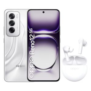 OPPO Reno 12 5G 12/256GB Astro Silver + OPPO TWS Headphones Enco Buds2 Moonlight