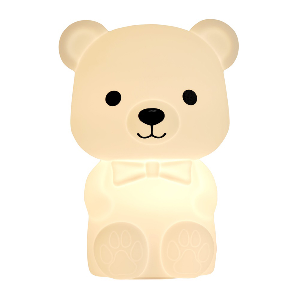 Cute Series Bear Silicone Night Light, White (Damaged Box) - Image 2