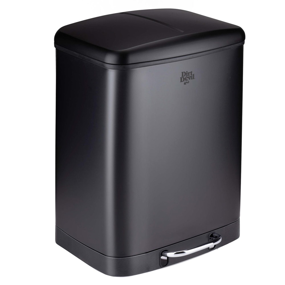 Dirt Devil Pedal Bin 2x12 L Soft Close Black DDPBIN2X12 - Image 2