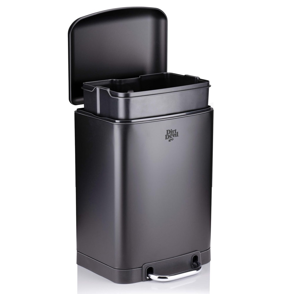 Dirt Devil Pedal Bin 6 L Soft Close Black DDPBIN6 - Image 2