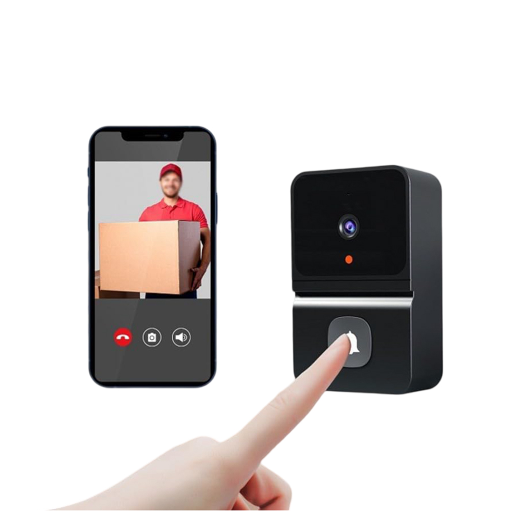 Smart Wi-Fi Doorbell, Kement App, Black - Image 3