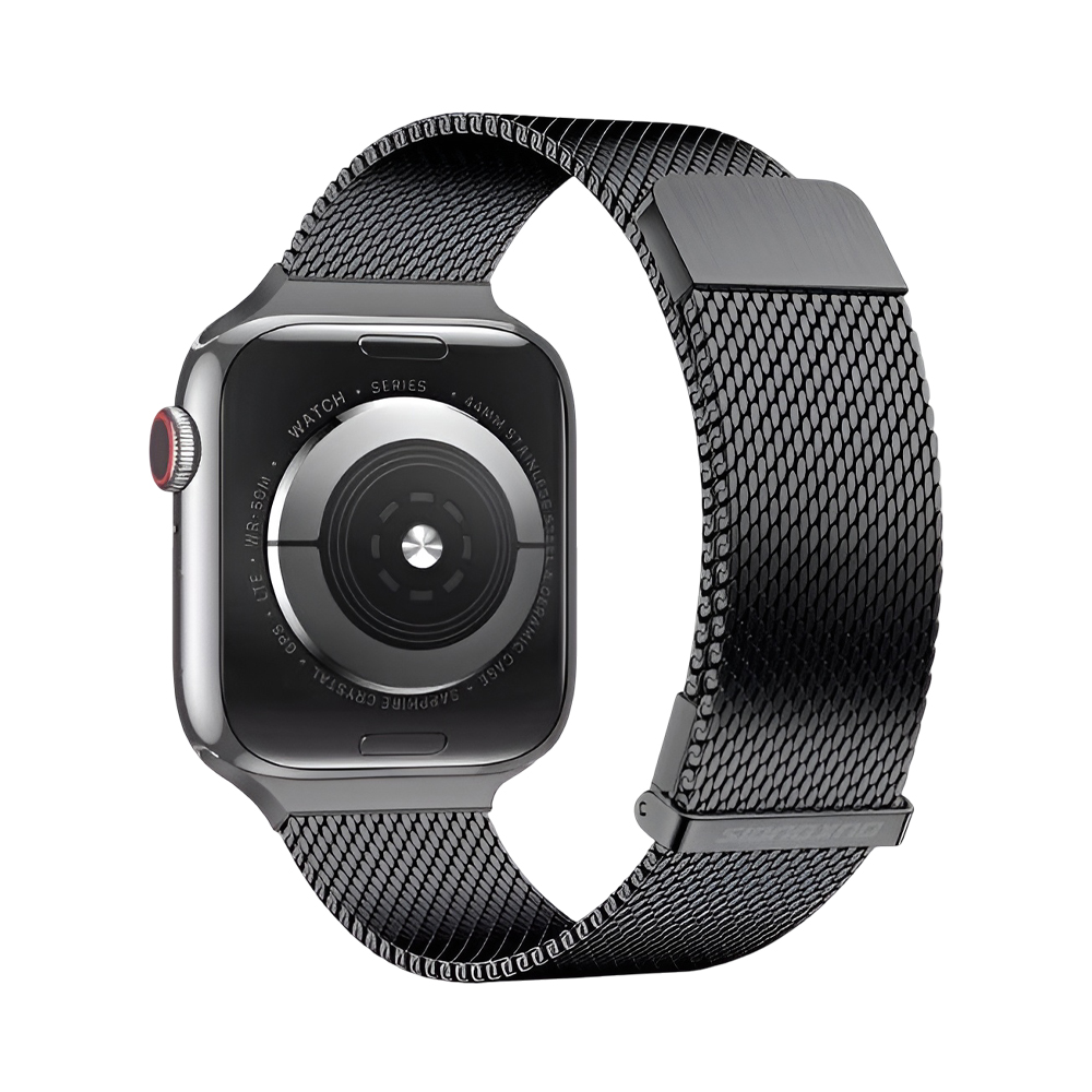 DUX DUCIS Strap Milanese Stainless Steel Apple Watch 42MM/44MM/45MM, Black - Image 2
