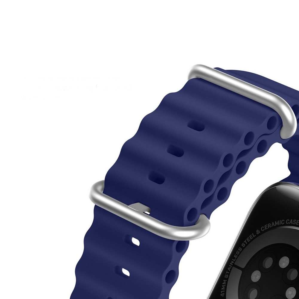 DUX DUCIS Strap Ocean Wave Version Apple Watch 38MM/40MM/41MM, Mid-Night Blue - Image 2