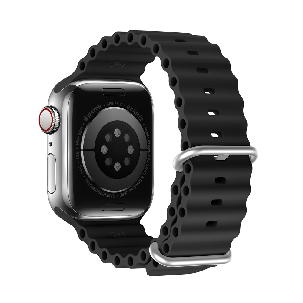 DUX DUCIS Strap Ocean Wave Version Apple Watch 42MM/44MM/45MM, Black - Image 2