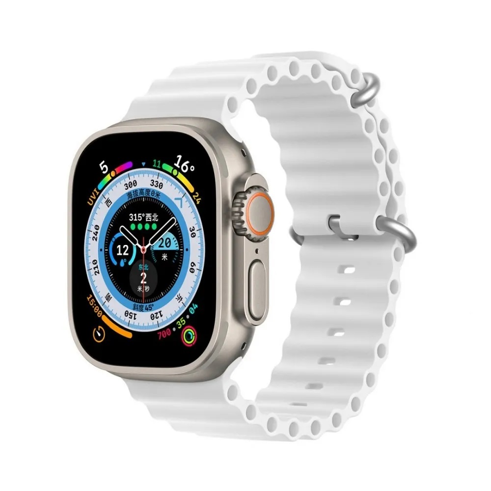 DUX DUCIS Strap Ocean Wave Version Apple Watch 42MM/44MM/45MM, White