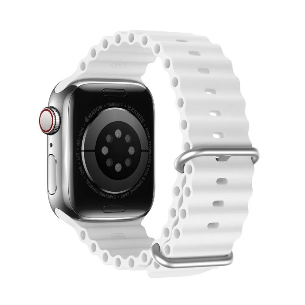 DUX DUCIS Strap Ocean Wave Version Apple Watch 42MM/44MM/45MM, White - Image 2