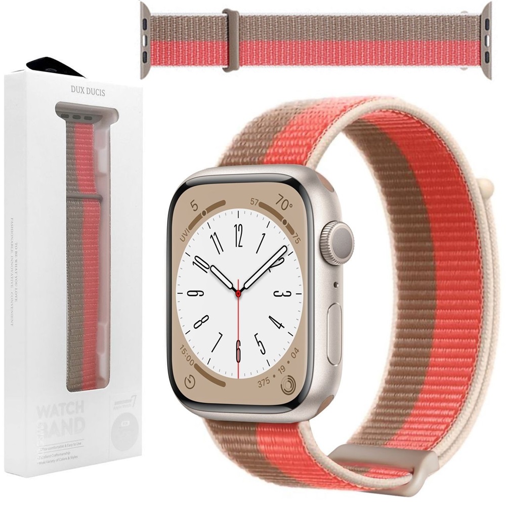 DUX DUCIS Apple Watch Strap Sport Version 42MM/44MM/45MM, Pomelo Pink - Image 3