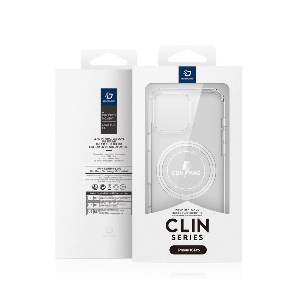 DUX DUCIS Case TPU for iPhone 16 Pro Clin with MagSafe, Clear - Image 3