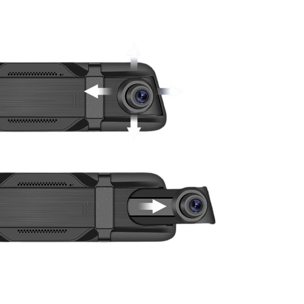DVR Full-Screen Streaming With 2.5D Front And Rear Dual Lenses, Large Wide-Angle Touch Screen Operation, 10-inch Screen, Black - Image 4