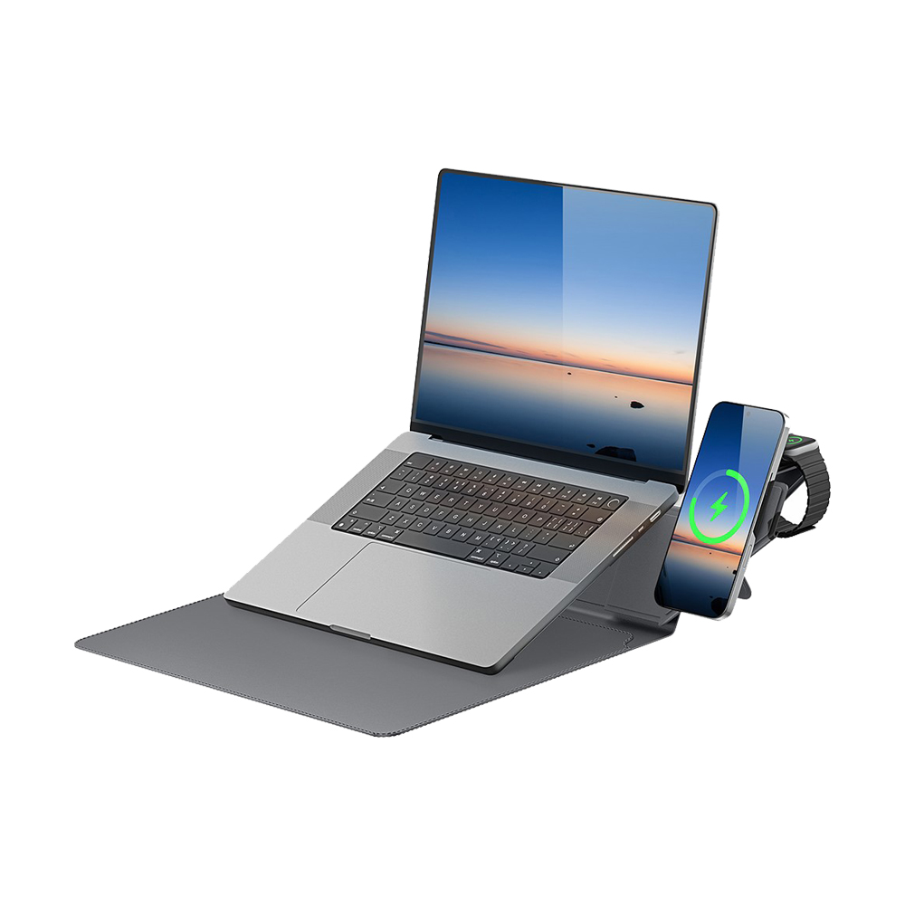 DUX DUCIS Wireless Charging Sleeve for 13.6-14.2 Laptops AirQ, Grey - Image 3