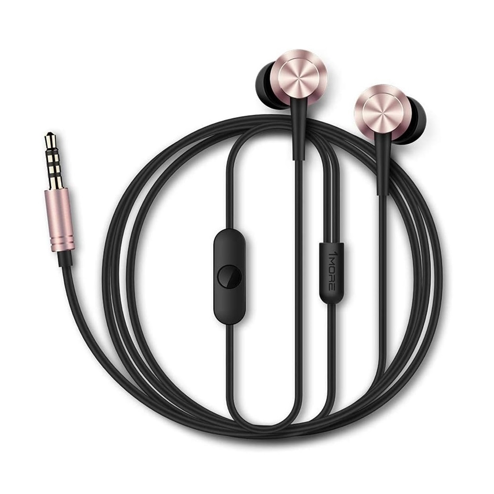 1More In-Ear Earphones Piston Fit 3.5mm with Mic E1009, Pink - Image 2