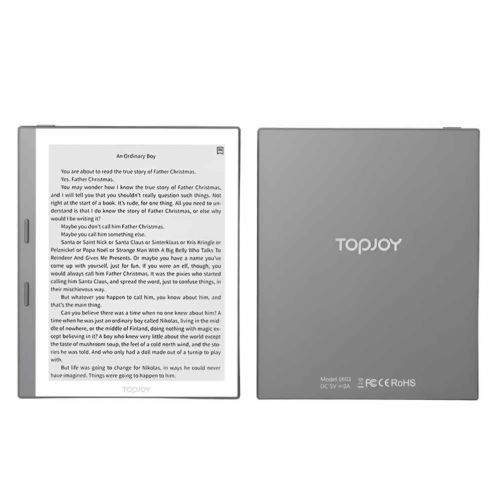 Top Joy E603 Black&White E-Reader 5.76" 1GB/32GB 198PPI, Grey - Image 2