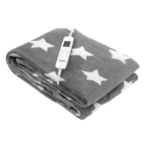 NOVEEN Electric Heated Blanket EB750 Grey Star 180x160 cm