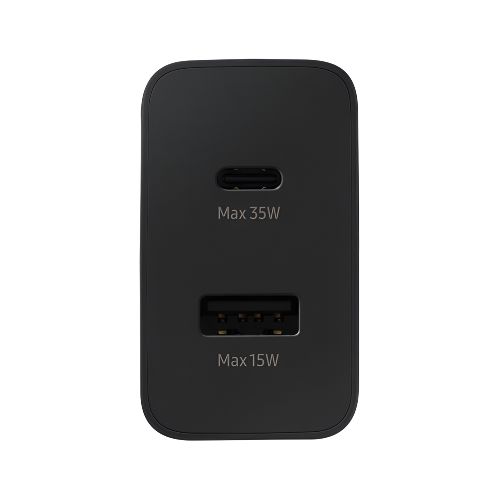 Samsung Wall Charger 1xType-C +1xType-A Super Fast Charging 35W Duo, Black - Image 3