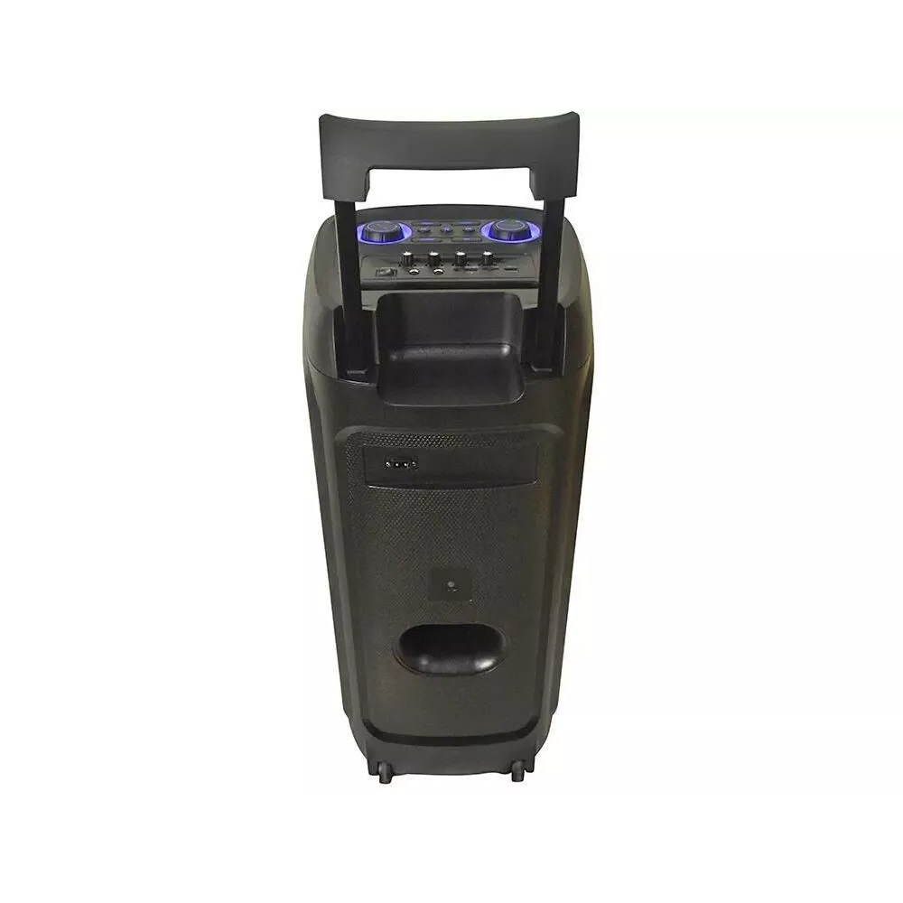 Eden Party Speaker ED-1015 with 2 Wireless Microphones 100W, H=73cm, Black - Image 3