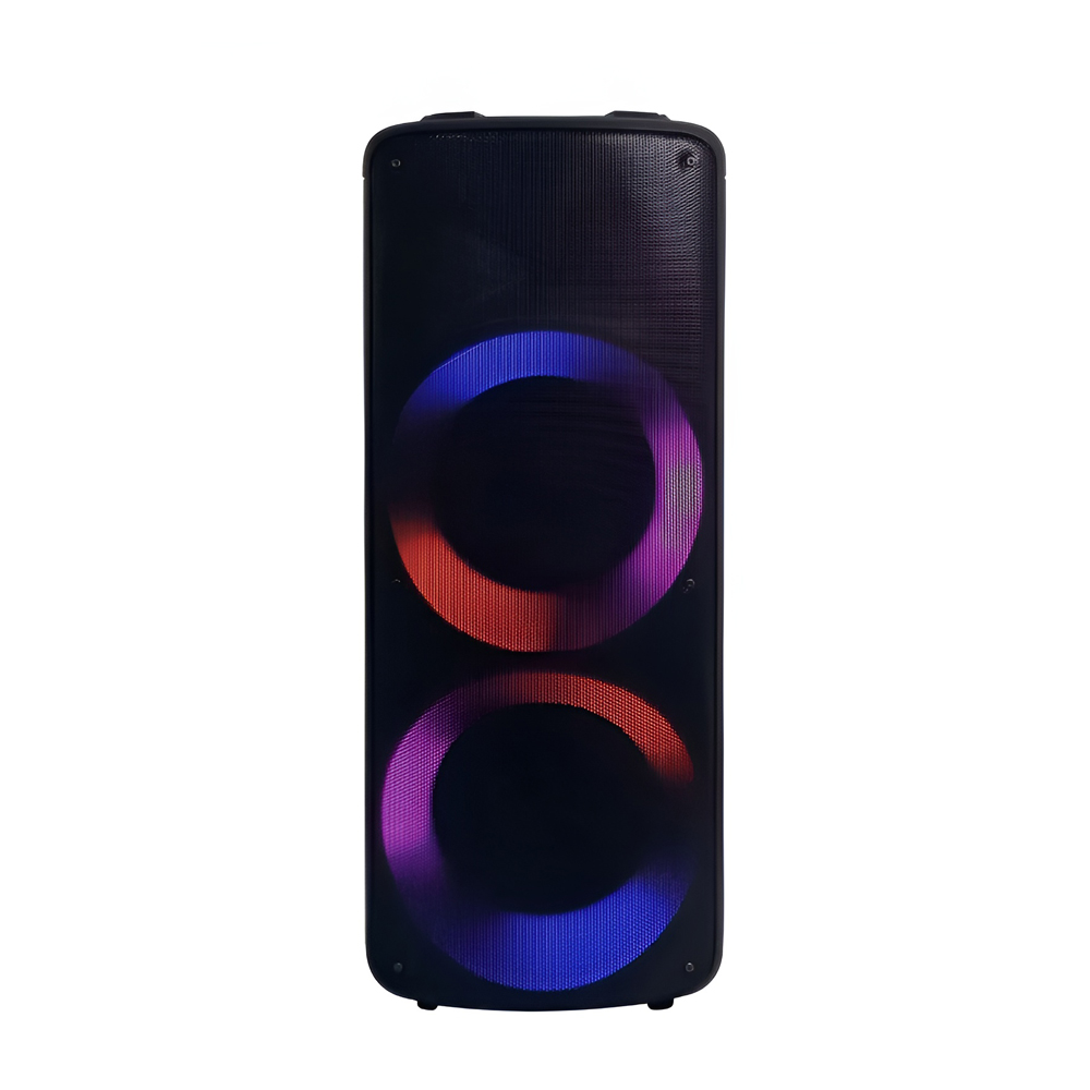 Eden Party Speaker ED-1007 with 2 Wireless Microphones 100W, Black - Image 2