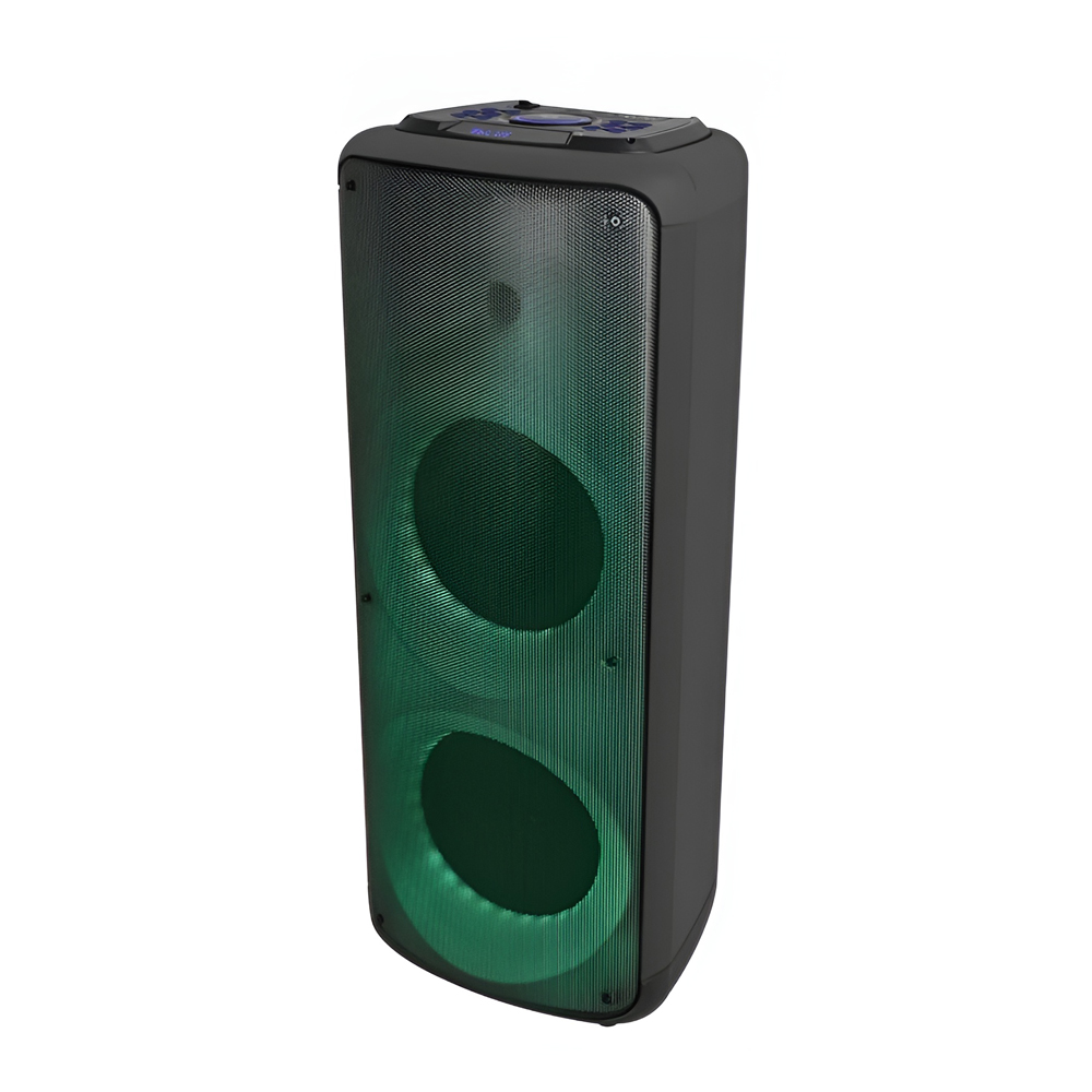 Eden Party Speaker ED-1007 with 2 Wireless Microphones 100W, Black - Image 3
