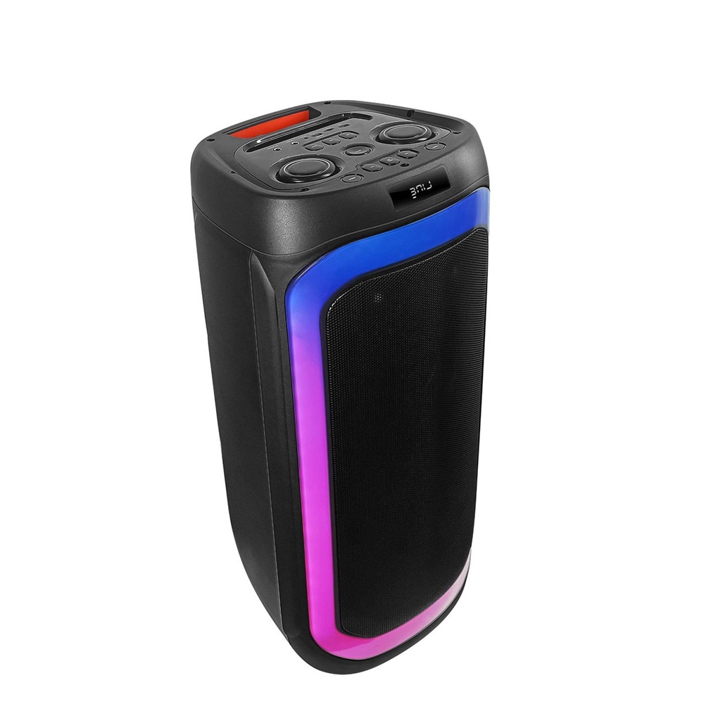 Eden Party Speaker ED-839 with 2 Wireless Microphones 80W, H=72cm, Black