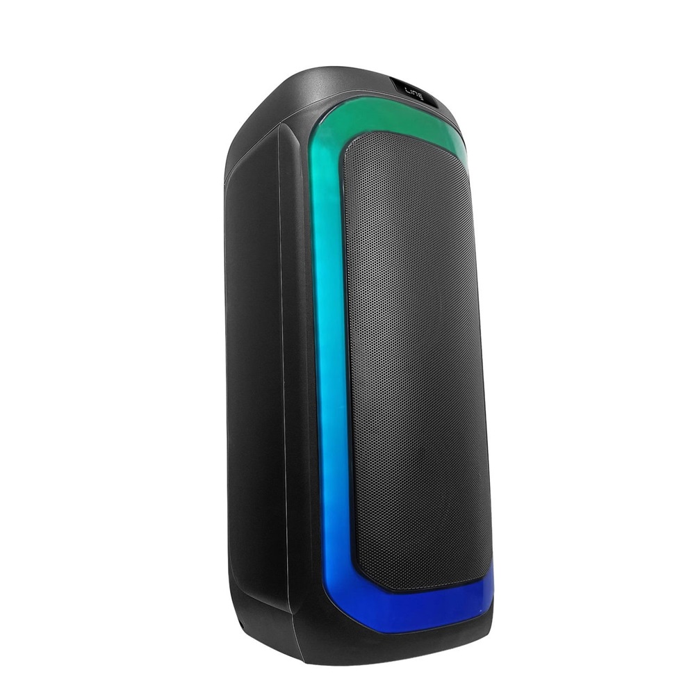 Eden Party Speaker ED-839 with 2 Wireless Microphones 80W, H=72cm, Black - Image 2