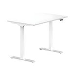 Flexispot Adjustable Desk ET223, White (2 Motors, Capacity:125kg,Height Adj:58cm-123cm,Desk Top Width:110cm-180cm, Speed:32mm/s),(Without Table Top)