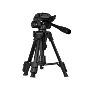 Tripod Photography Professional Aluminum 65cm (Locking Knob, Support Smooth 360°), Black F-50T