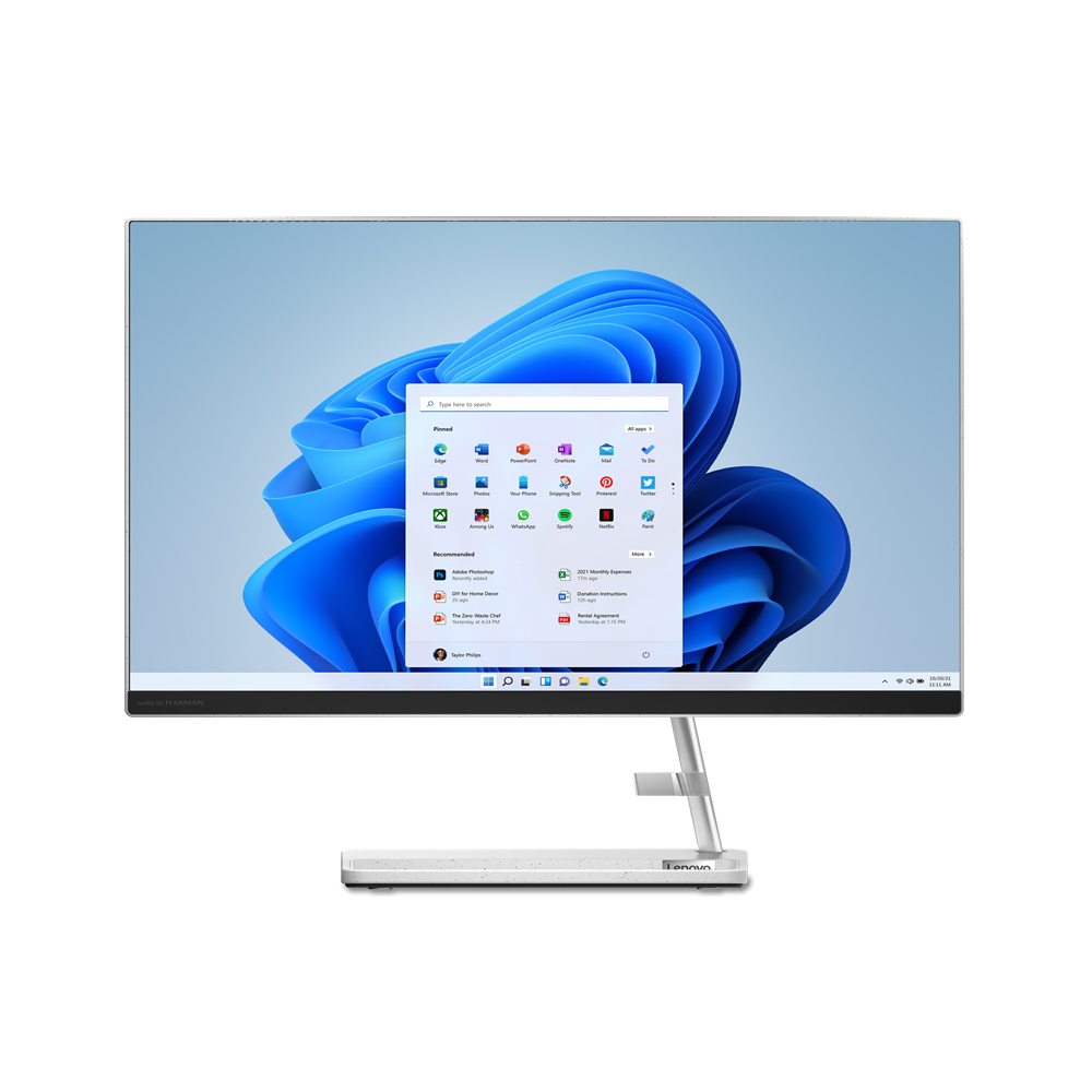 All-in-One PC - 23.8" Lenovo IdeaCentre 3 24IAP7, 23.8" FHD IPS AG, Intel® Core i5-12450H, 16GB (2x8GB) DDR4 , 512GB SSD NVMe, Intel® Iris® X White