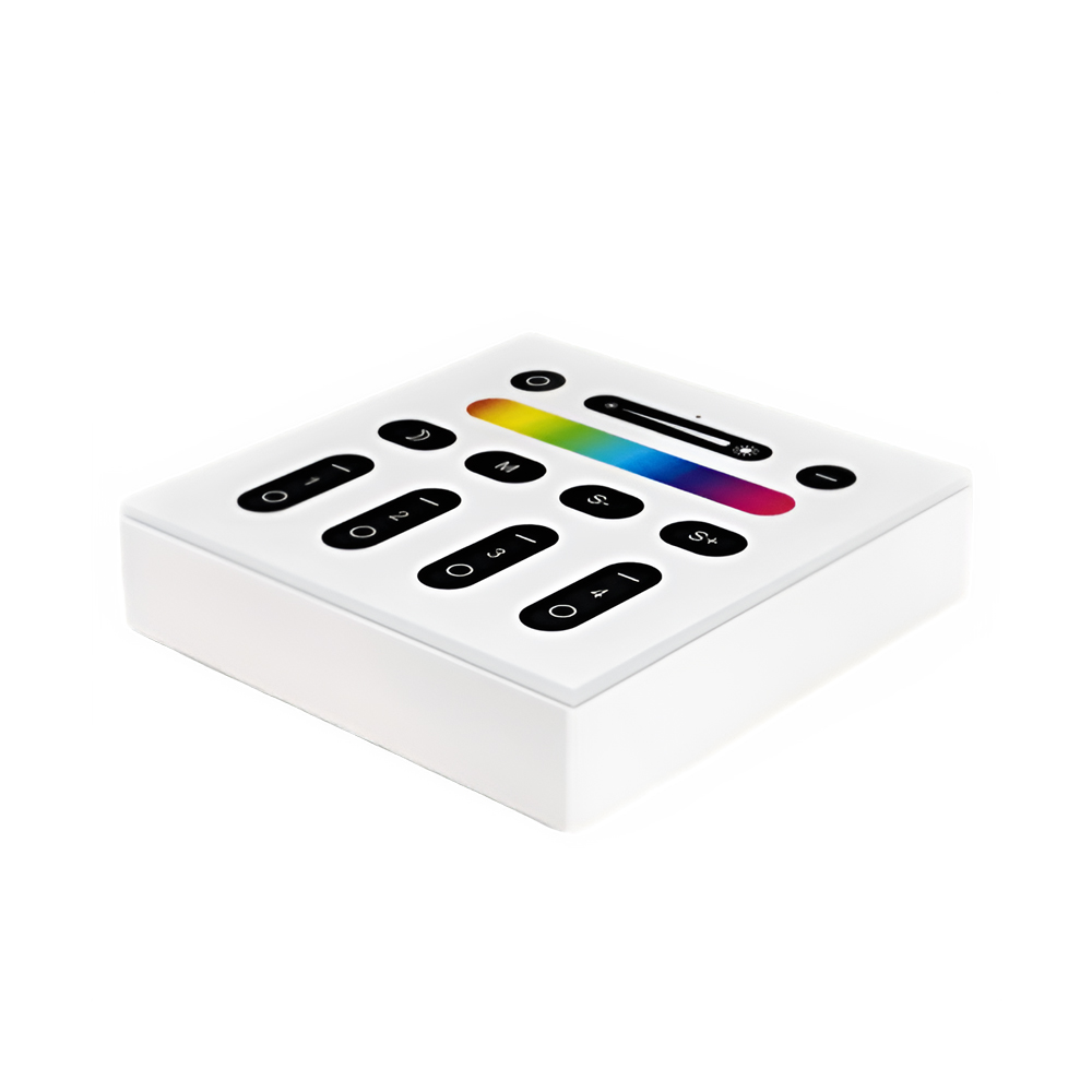 Gledopto 2.4G RGBW 4 zone RGB+CCT wall mounted touch panel remote (GL-W-003Z), compatiable with Pro version lights and controllers - Image 2