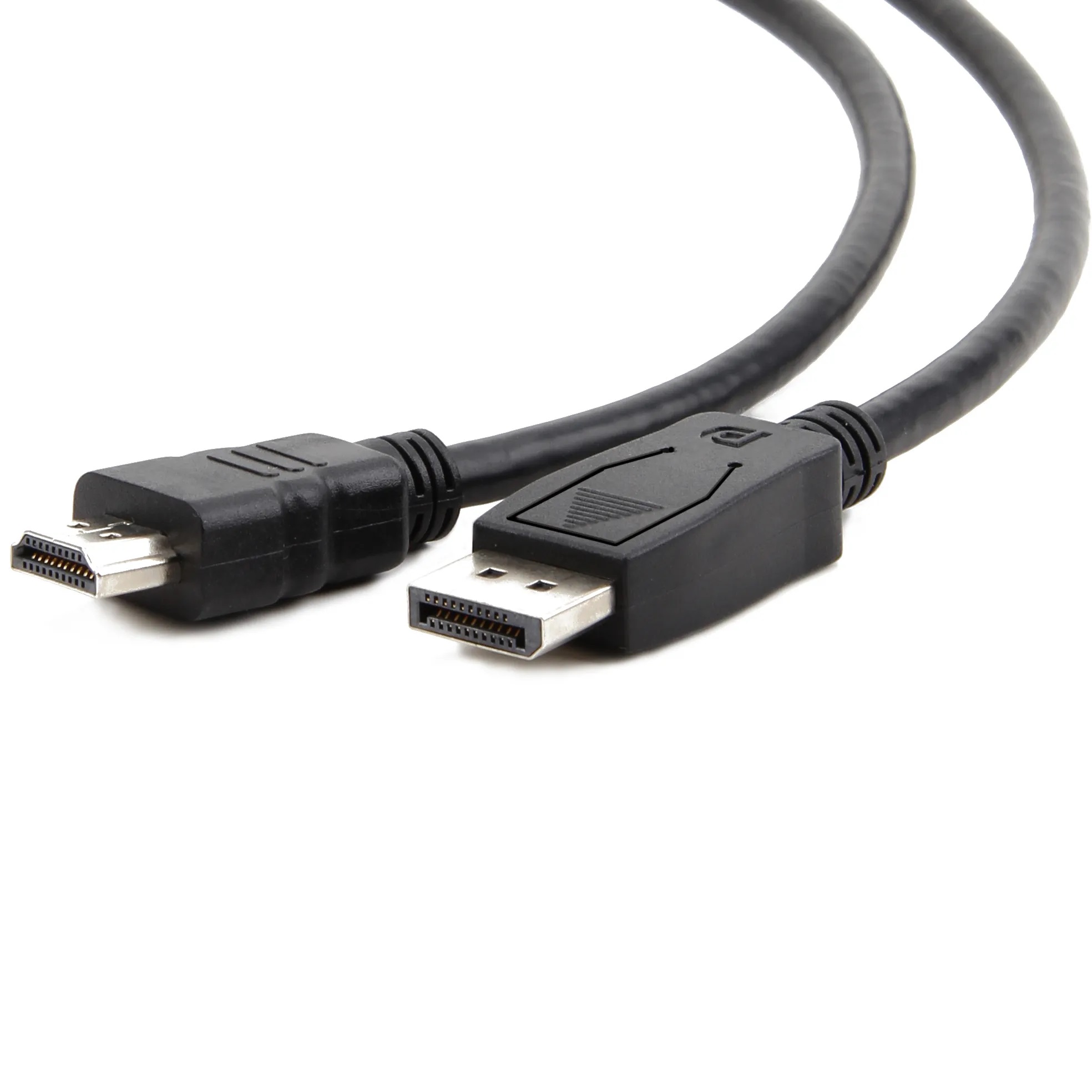 Cablexpert Cable DP-HDMI - 1m (CC-DP-HDMI-1M), 1m, HDMI type A (male) only to DP (male) cable, (cable is not bi-directional), Black - Image 3