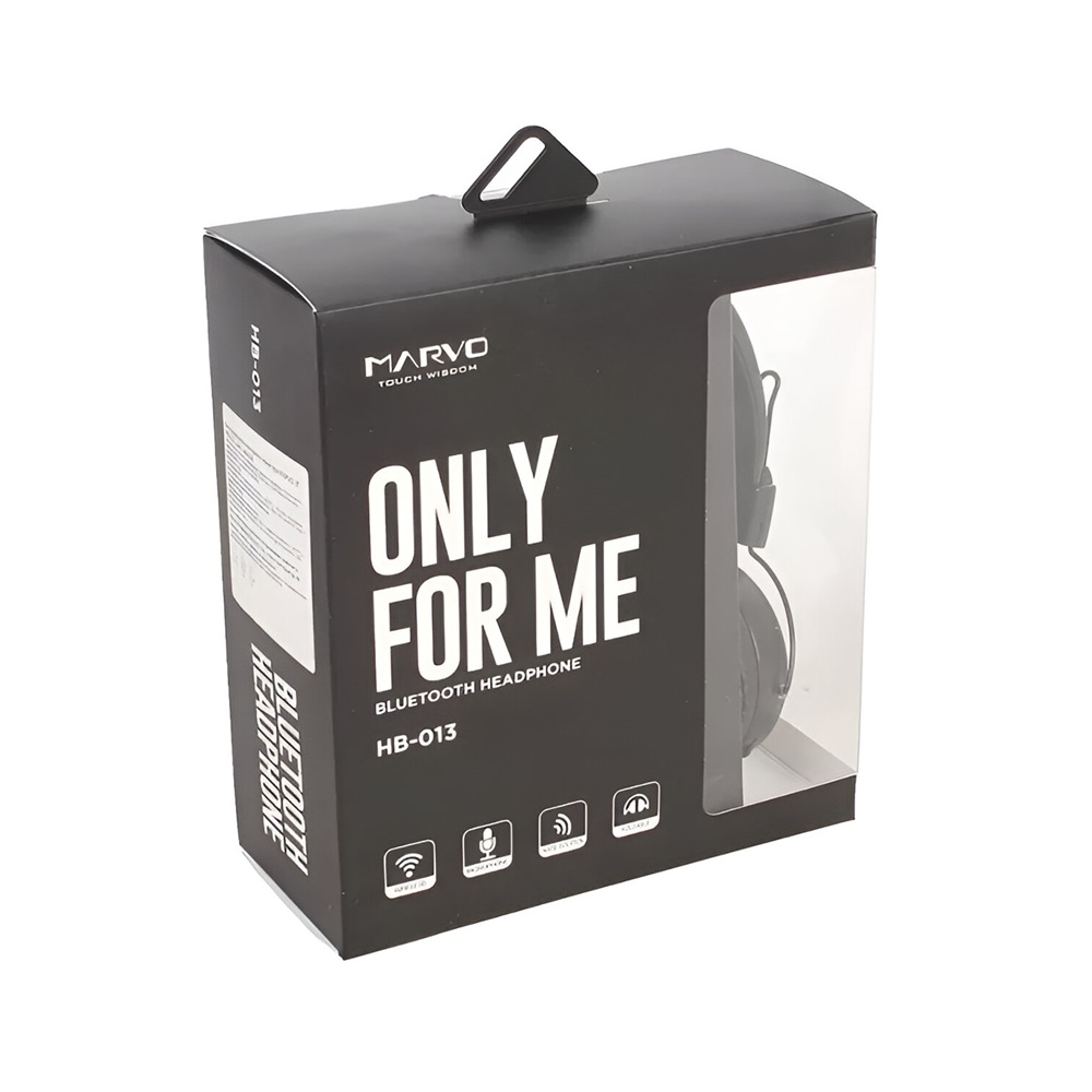 Marvo Headphone Bluetooth HB-013BK, Black (Damaged Box) - Image 3