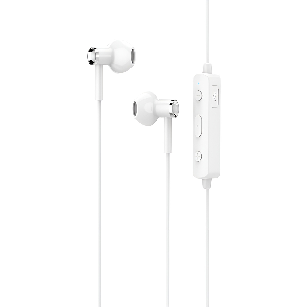 Hoco Earphones Wonderful Sports Bluetooth ES21, White - Image 3