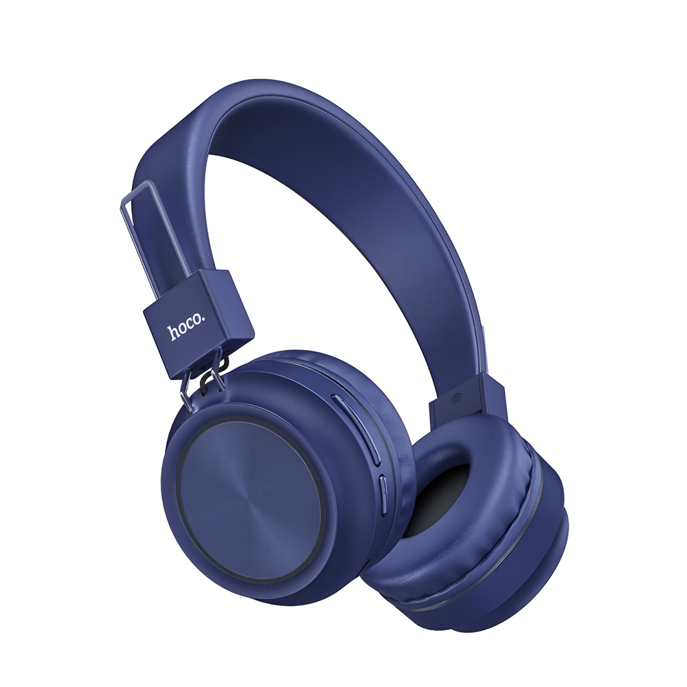 Hoco On-Ear Headphones with MIC Bluetooth W25 Promise, Blue