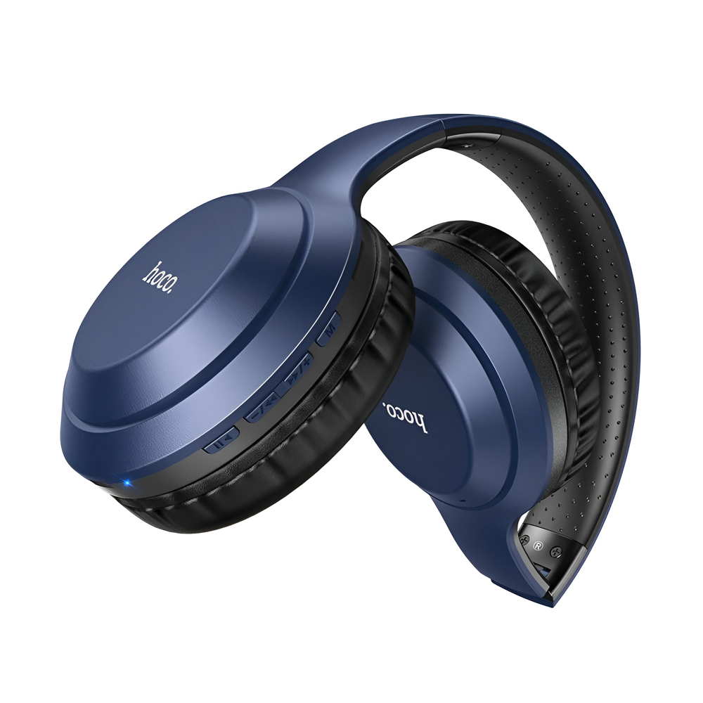Hoco On-Ear Headphones with MIC Bluetooth W30 Fun Move, Blue - Image 2