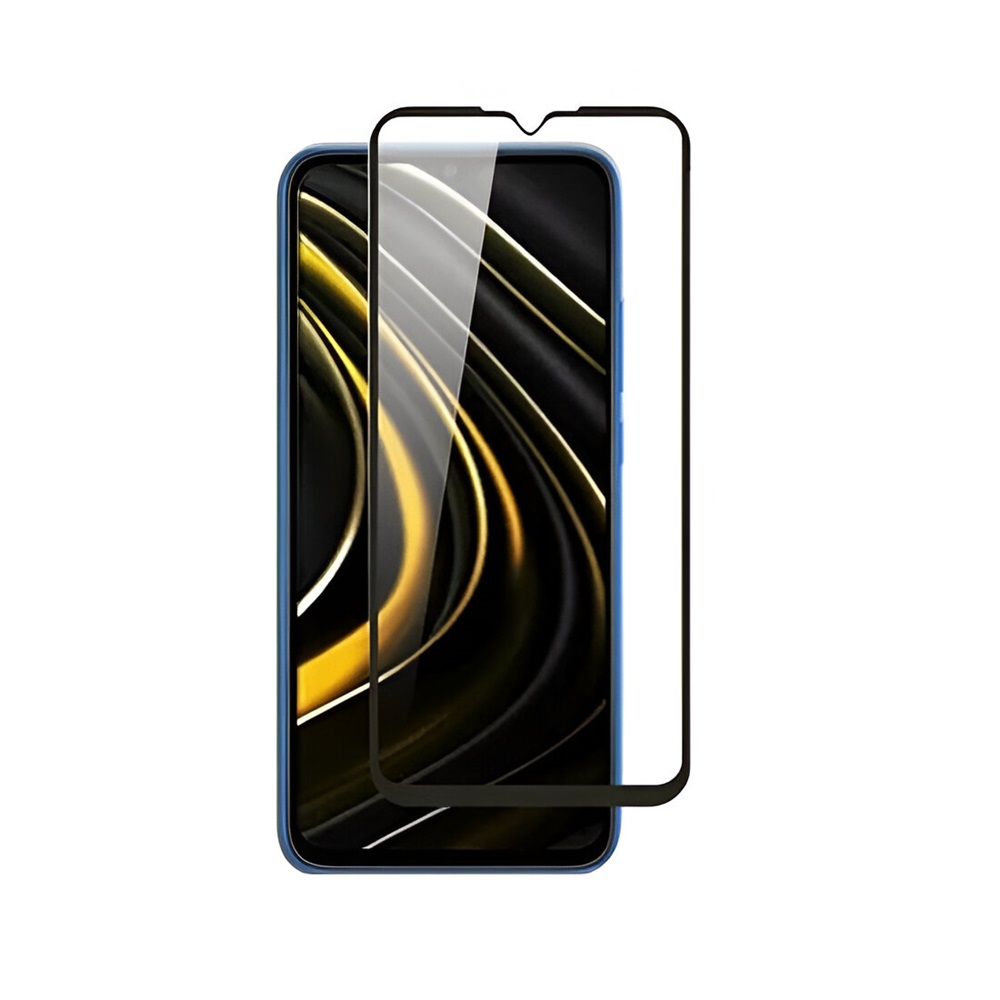 Helmet Diamond Glass 4D Xiaomi Poco M3, Black