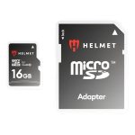 Helmet MicroSD Card (Class 10) UHS-I (U1) + SD Adapter, Basic Line, 16 GB