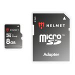 Helmet MicroSD Card (Class 10) UHS-I (U1) + SD Adapter, Basic Line, 8 GB
