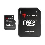 Helmet MicroSD Card UHS-I (U3) (V30) + SD Adapter, Speed Line, 64 GB (Damaged Box)