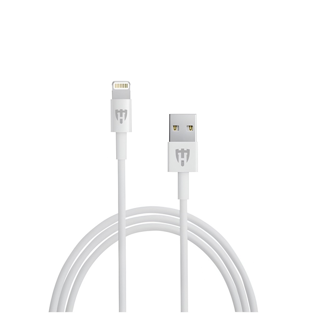 Helmet Car Charger with Lightning Cable 2xUSB 2.4A , Silver - Image 2