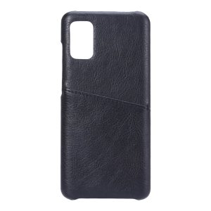 Helmet Case with Pocket Leather Samsung A41, Black