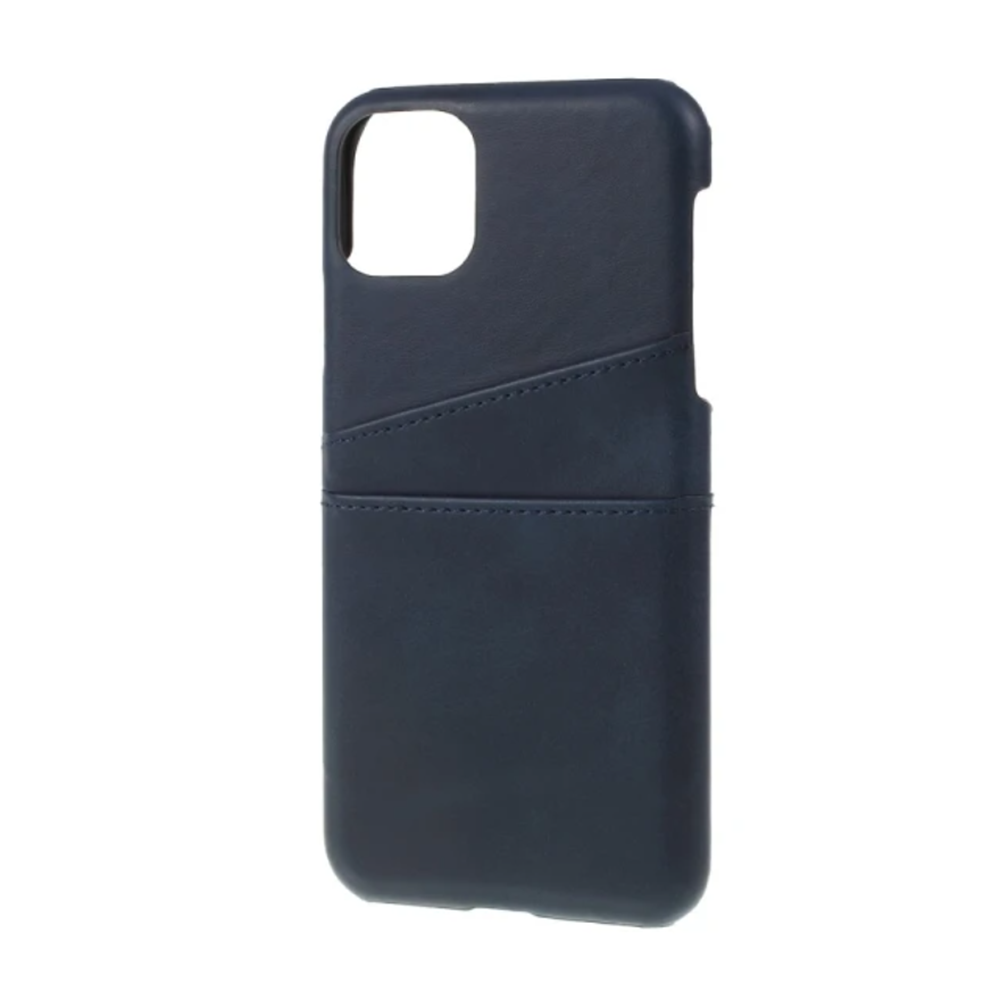 Helmet Case Leather with Pocket iPhone 11, Blue - Image 2