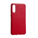 Helmet Case Liquid Silicone Grid Samsung A70, Red