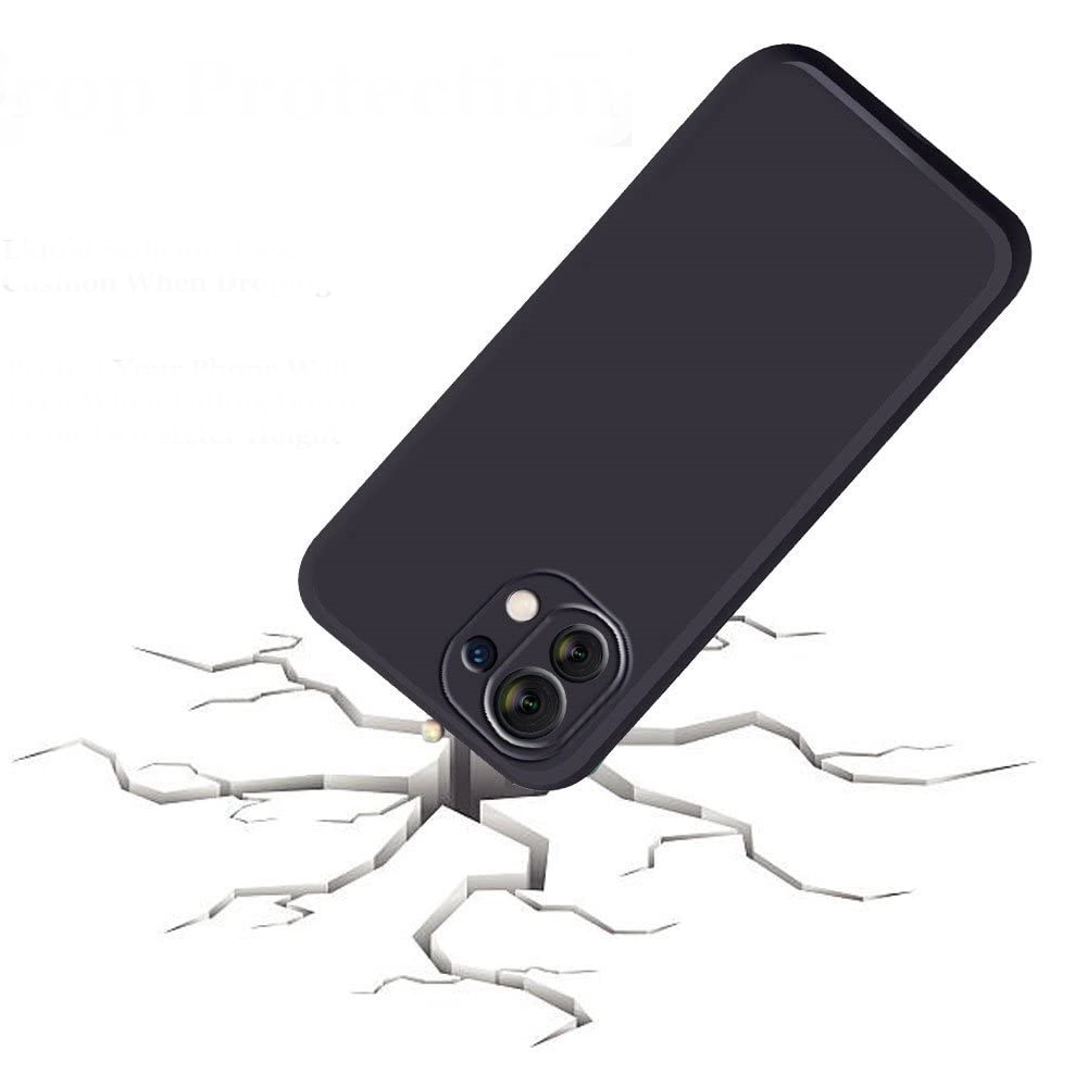 Helmet Case Liquid Silicone Xiaomi Mi 11 Lite, Black - Image 2