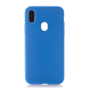 Helmet Case Liquid Silicone Grid Xiaomi MI A2 Lite, Blue