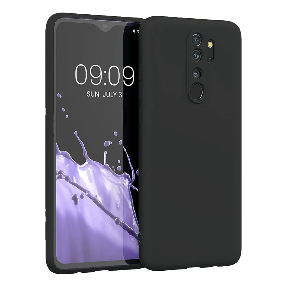 Helmet Case Liquid Silicone Xiaomi Redmi Note 8 Pro, Black