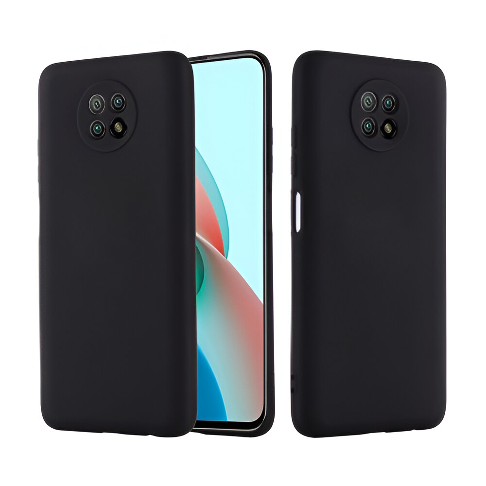 Helmet Case Liquid Silicone Xiaomi Redmi Note 9T, Black - Image 2
