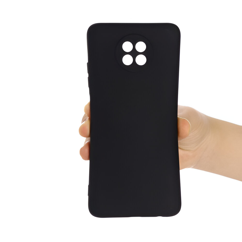 Helmet Case Liquid Silicone Xiaomi Redmi Note 9T, Black - Image 3